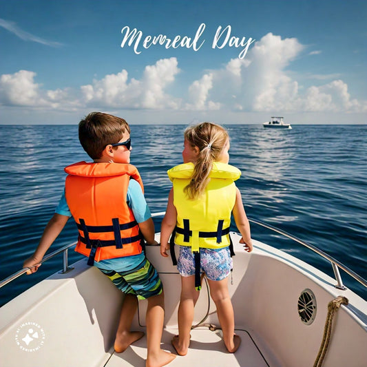 Kids Wearing Life Jackets